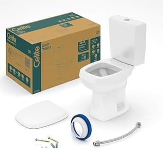 Kit de Bacia com Caixa Acoplada 3/6l e Itens de Instalação City Celite Branco