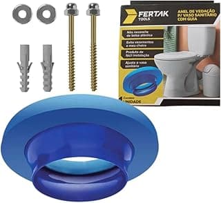 Kit Anel de vedação para Vaso Sanitário+Parafusos 10x75mm Fertak