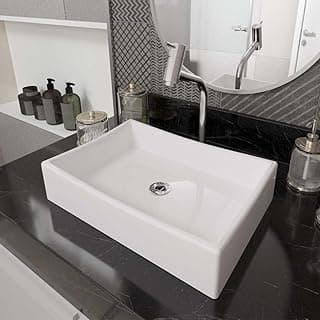 Kit Cuba Dalla Sobrepor com Torneira e Valvula ABS Cromado Branco