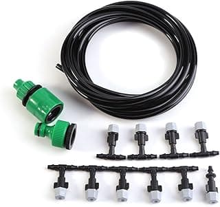Sistema De Irrigação, Kit De Irrigação Por Gotejamento, Sistema De Resfriamento Por Nebulização De água, Bocal De Aspersão De Mangueira, Sistema De Irrigação Por Gotejamento(15M)
