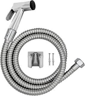 Ducha Higiênica Metal Gatilho Mangueira 1,80 Mt Sem Registro Cor:Cromado