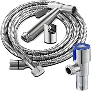 Ducha Higiênica Banheiro 100% 304 Aços Inoxidáveis 1.2M Chuveirinho alta pressão Montado na parede banheiro