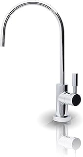 APEC Water Systems FAUCET-CD-CP Torneira de cozinha de designer de água potável para sistemas de osmose reversa e filtragem de água, sem folga de ar, cromada