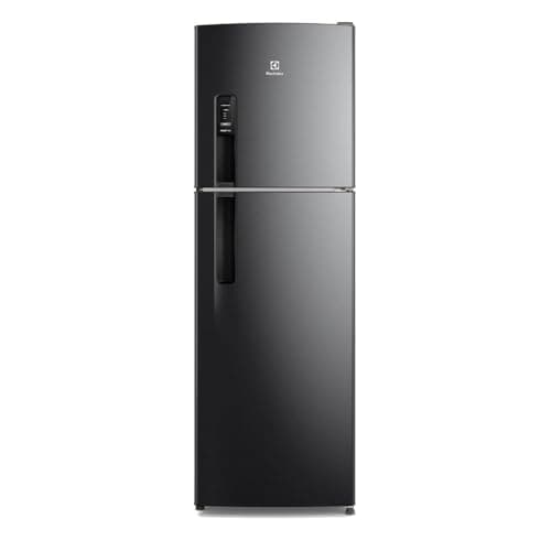 Electrolux Geladeira Electrolux Frost Free 400L AutoSense Duplex Black Inox Look (TF44B) 127V